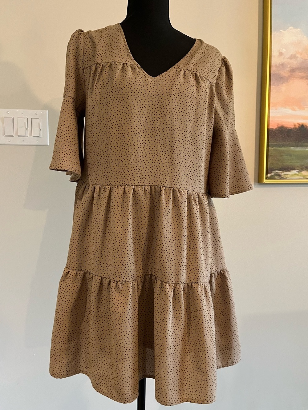 Vestique Polka Dot Dress Sz S EUC
